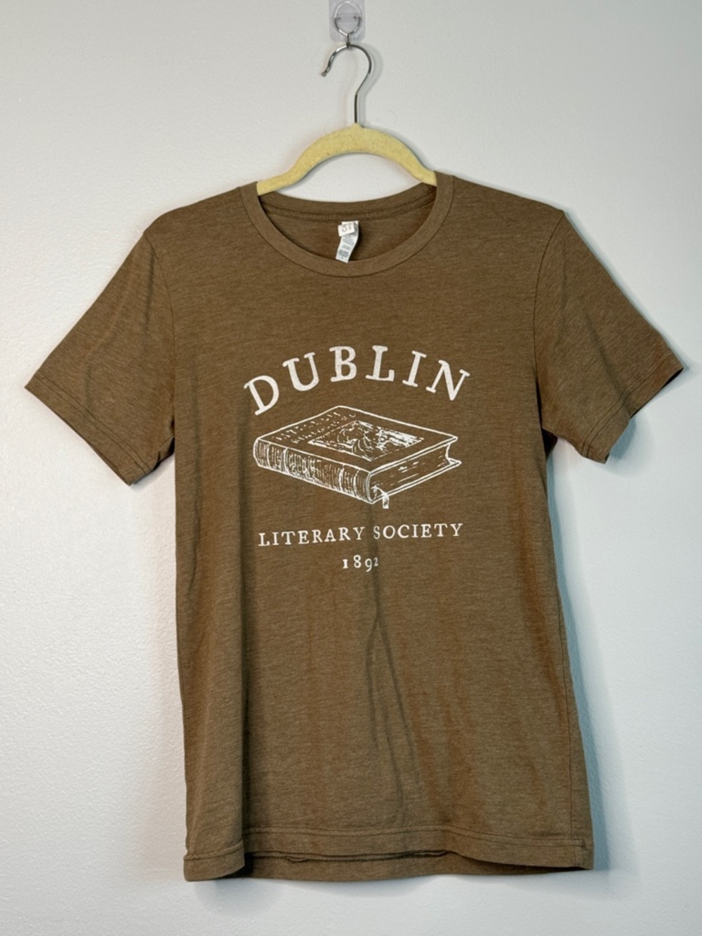 Dublin Literary Society Graphic Tee Sage T Shirt Size Small S Cotton